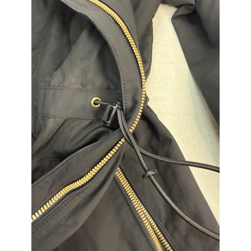 Athleta Size Small Hooded Black Rain Jacket / Windbreaker - Picture 11 of 12